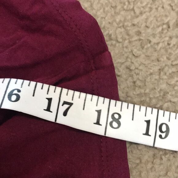 Justice active crop top size 12 girls burgundy - Picture 8 of 9